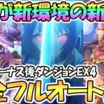 【プリコネR】これが真の力！ダンジョンＥＸ４完全フルオート５凸攻略！ランクボーナス後の新環境はこれだけ強い【ex4】【Rankボーナス】