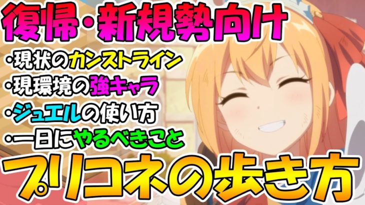 【プリコネR】新規・復帰勢向けプリコネの歩き方解説！現状のカンストラインや強キャラ、ジュエルの使い方や日課について解説【初心者】