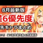 【プリコネ】星6開放優先度 8月最新版 優先キャラまとめ【プリンセスコネクト！】