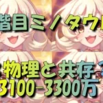 【プリコネR】5段階目 ミノタウロス　デレリマ 3225万【3物理と共存？】