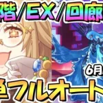 【プリコネR】ルナの塔660階/EX/回廊探索の簡単フルオート1凸攻略！今月から専用装備グロウスフィアが報酬に【6月ルナの塔】【ワンパン】