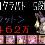 【プリコネR】５段階目　グラットン　４４６２万（９月クランバトル）