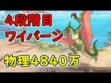 【プリコネR】4段階目ワイバーン　物理4840万（目押しなし）【6月クランバトル】