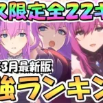 【プリコネR】プリフェス全22キャラ最強ランキング！ガチャ天井おすすめ交換優先度は？2024年3月最新版【エリス様】【6周年】【プリンセスフェスプライズガチャ】