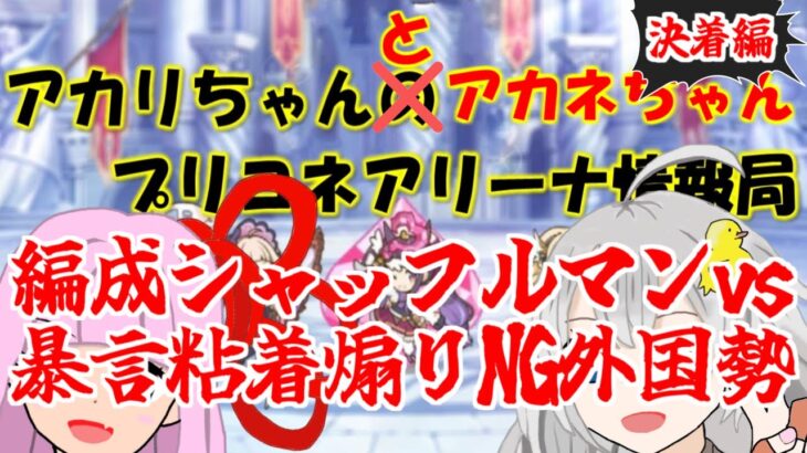 【プリコネR】24時間編成シャッフルマンvs暴言粘着煽りNGネーム外国勢 決着編【バリーナ】【プリーナ】