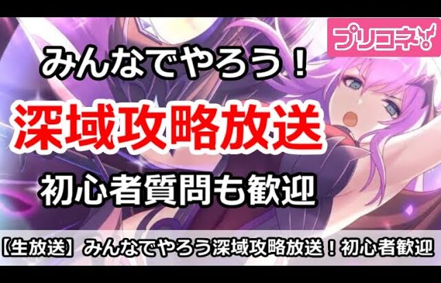 【プリコネ】深域クエストみんなで攻略放送！サポートなど支援＆初心者質問歓迎【プリンセスコネクト！】