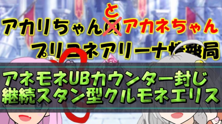 【プリコネR】対アネモネUBカウンター封じ！継続スタン型クルモネエリス防衛編成【バリーナ】【プリーナ】