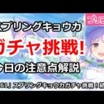 【プリコネ】スプリングキョウカ最終日ガチャ挑戦！＆今日の注意点解説【プリンセスコネクト！】