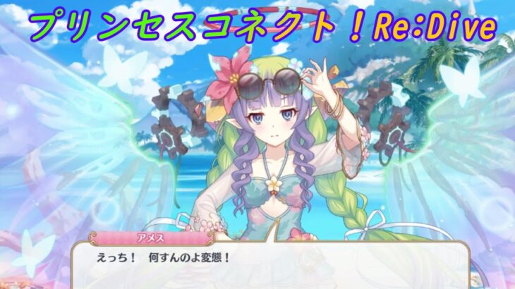 【プリコネR】騎士君の水着への反応をチェックするアメスさま [Princess Connect!Re:Dive]