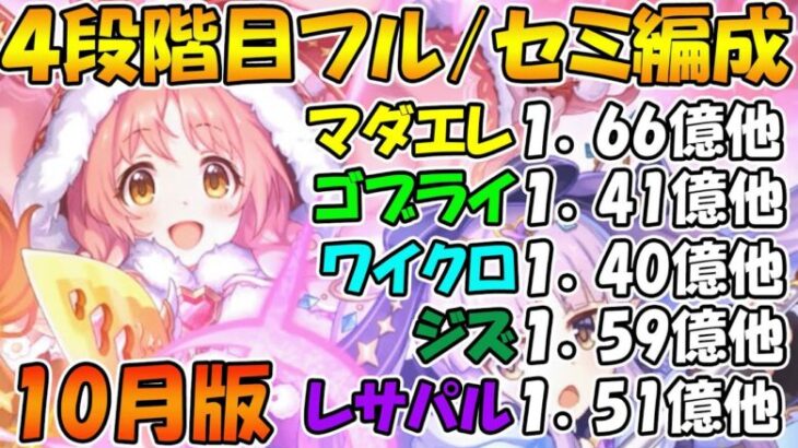 【プリコネR】4段階目クランバトルフル/セミオート編成紹介！2024年10月版【マダムエレクトラ】【ゴブリンライダー】【ワイルドクロウ】【ストーム・ジズ】【レサトパルト】