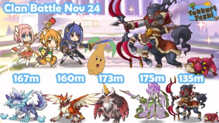 [Princess Connect Re:Dive] Top Teams For Clan Battle November 2024