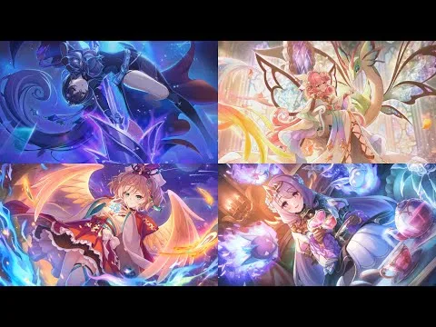 「プリコネR」誕生日おめでとうの映像 (ホームページ) モニカ(ニューイヤー)～ヴァイオレット　Princess Connect Recent Characters Birthday Wishes!