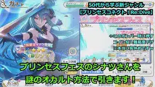 【プリンセスコネクト！Re:Dive】プリンセスフェスのシナツさんを、謎のオカルト方法で引きます！【ソシャゲ枠】