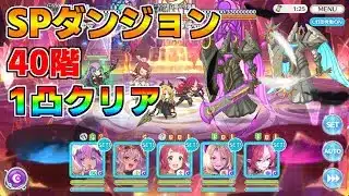 【プリコネR】SPダンジョン 4日目 40階 1凸クリア【10月クランバトル】【クラバト】