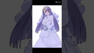 【タイムラプス】【プリコネR】リリちゃん（ウェディング）【CLIP STUDIO PAINT】　#shorts