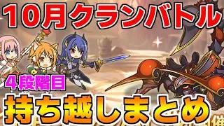【プリコネR】10月クランバトル 持ち越し編成まとめ(4段階目)【グレーターゴーレム】【ターボファング】【マダムプリズム】【アーク・デアム】【レサトパルト】
